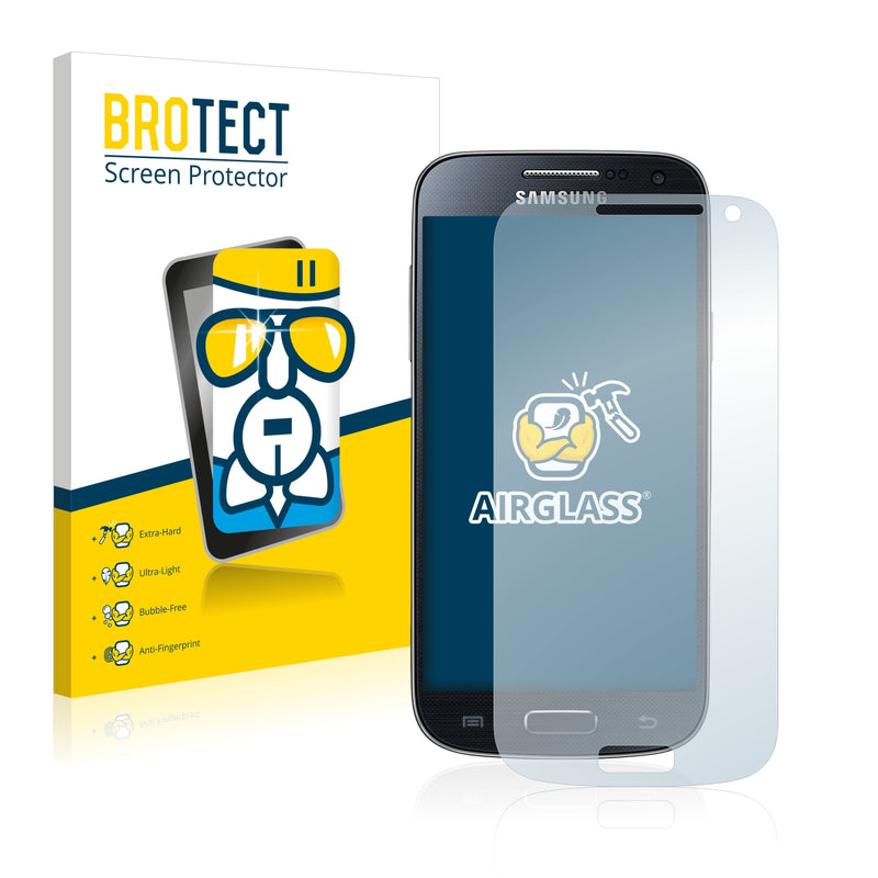 BROTECT AirGlass Glass Screen Protector for Samsung Galaxy S4 Mini Dual I9192