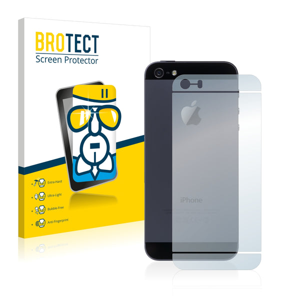 BROTECT AirGlass Glass Screen Protector for Apple iPhone 5S Back (entire surface)