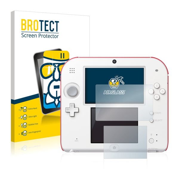 BROTECT AirGlass Glass Screen Protector for Nintendo 2DS
