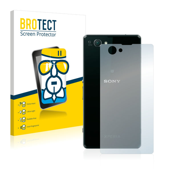 BROTECT AirGlass Glass Screen Protector for Sony Xperia Z1 Compact D5503 (Back)