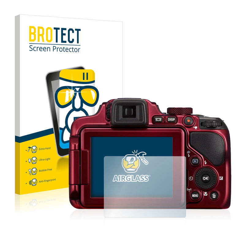 BROTECT AirGlass Glass Screen Protector for Nikon Coolpix P600