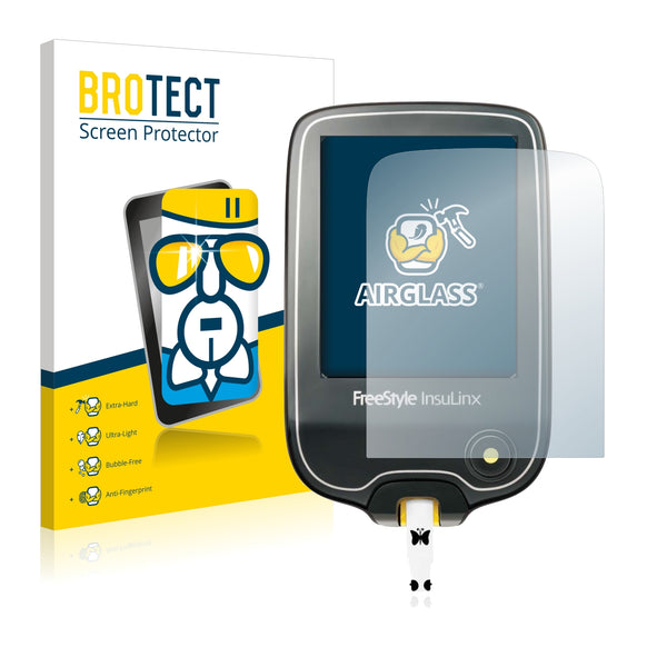 BROTECT AirGlass Glass Screen Protector for Freestyle InsuLinx