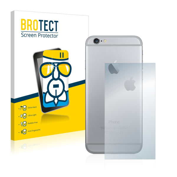 BROTECT AirGlass Glass Screen Protector for Apple iPhone 6 Back side (middle surface + LogoCut)