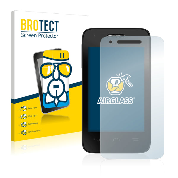 BROTECT AirGlass Glass Screen Protector for Alcatel One Touch Pop D1