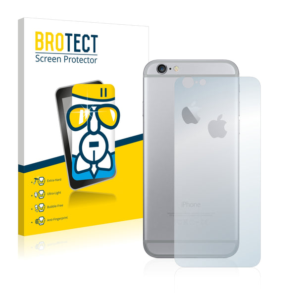 BROTECT AirGlass Glass Screen Protector for Apple iPhone 6 Back side (full surface + LogoCut)