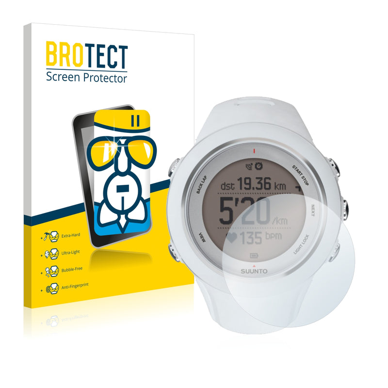 BROTECT AirGlass Glass Screen Protector for Suunto Ambit3 Sport White