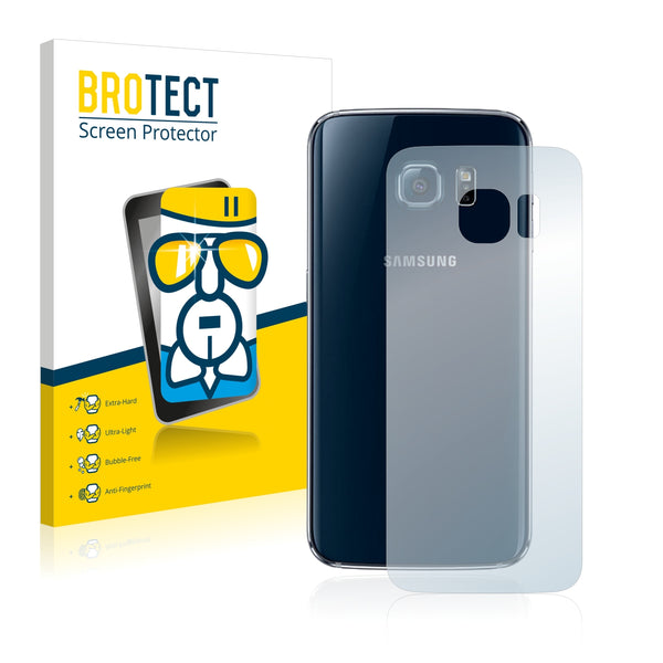 BROTECT AirGlass Glass Screen Protector for Samsung Galaxy S6 Edge (Back)
