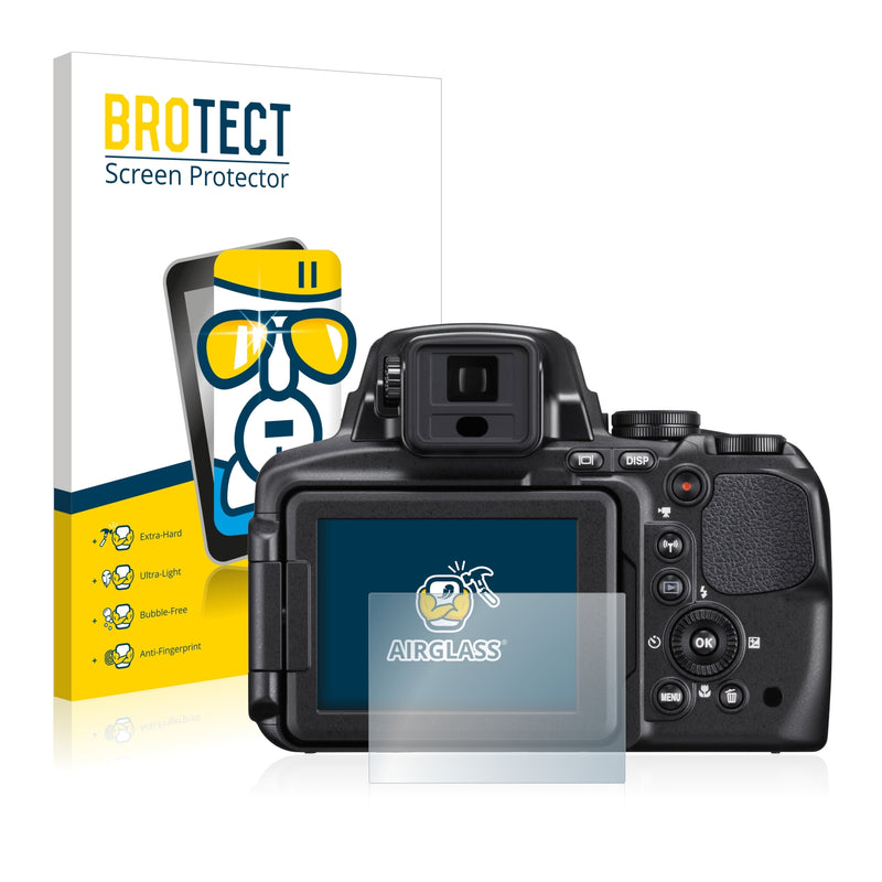 BROTECT AirGlass Glass Screen Protector for Nikon Coolpix P900