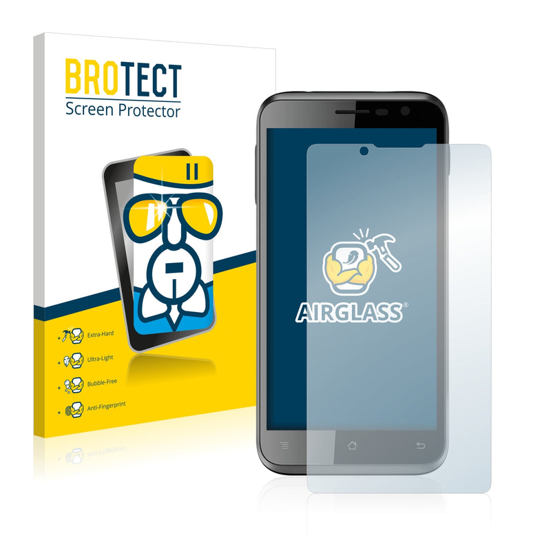 BROTECT AirGlass Glass Screen Protector for Bush 4 Inch Android