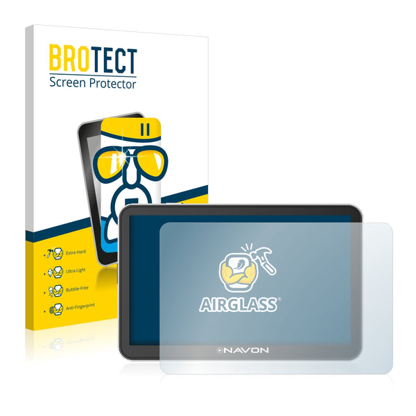 BROTECT AirGlass Glass Screen Protector for Navon iGo Primo N675 Plus BT FE