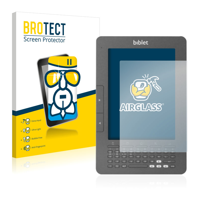 BROTECT AirGlass Glass Screen Protector for Biblet eBook Reader