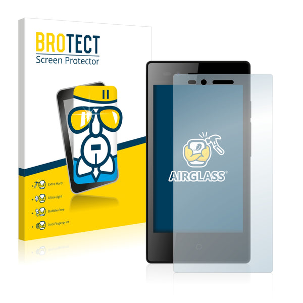BROTECT AirGlass Glass Screen Protector for Siswoo A4+ Chocolate