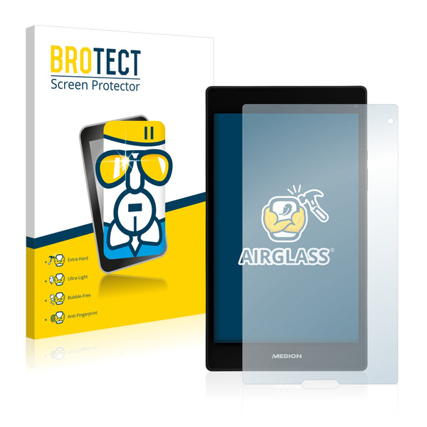 BROTECT AirGlass Glass Screen Protector for Medion Lifetab P8312 (MD 99334)