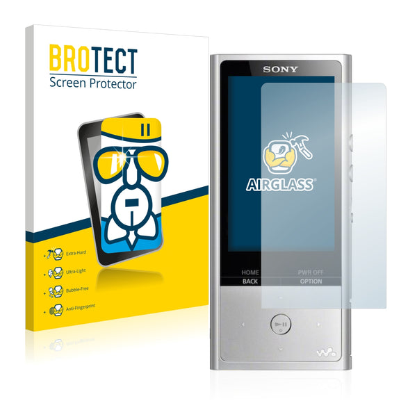 BROTECT AirGlass Glass Screen Protector for Sony NW-ZX100HN