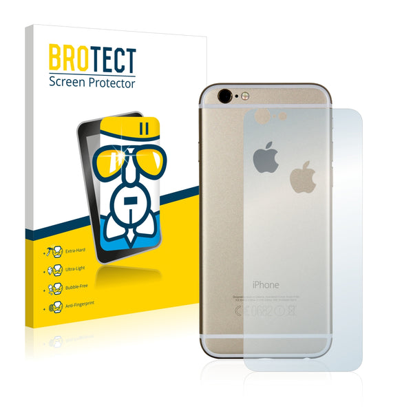 BROTECT AirGlass Glass Screen Protector for Apple iPhone 6S Back side (full surface + LogoCut)