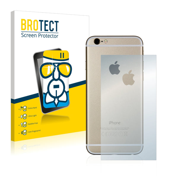 BROTECT AirGlass Glass Screen Protector for Apple iPhone 6S Back side (middle surface + LogoCut)