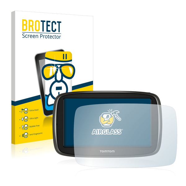 BROTECT AirGlass Glass Screen Protector for TomTom GO 51 Europe Traffic