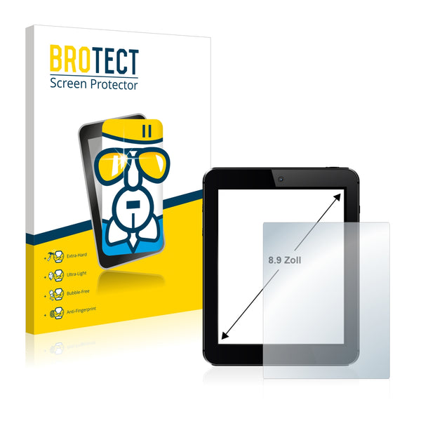 BROTECT AirGlass Glass Screen Protector for Tablets with 8.9 inch Displays [195 mm x 114 mm]