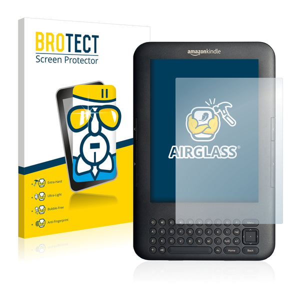 BROTECT AirGlass Glass Screen Protector for Amazon Kindle 3