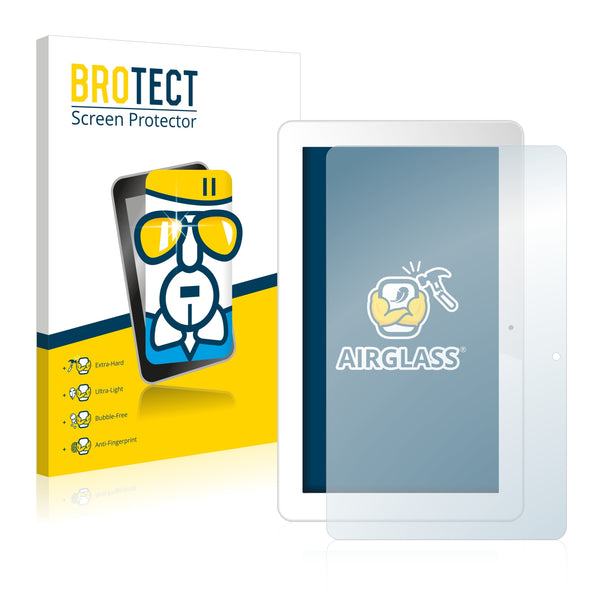 BROTECT AirGlass Glass Screen Protector for Odys Ieos Quad 10 Pro
