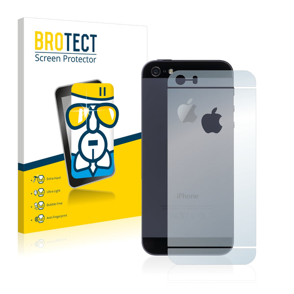 BROTECT AirGlass Glass Screen Protector for Apple iPhone 5 (full surface + LogoCut)
