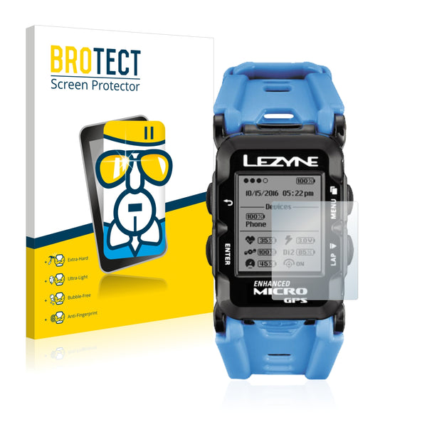 BROTECT AirGlass Glass Screen Protector for Lezyne Micro GPS Watch
