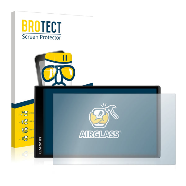 BROTECT AirGlass Glass Screen Protector for Garmin DriveSmart 61 LMT-D