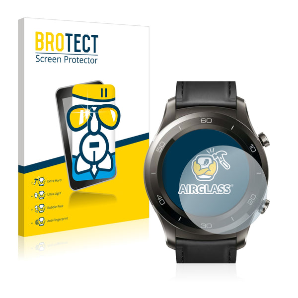 BROTECT AirGlass Glass Screen Protector for Huawei Watch 2 Classic