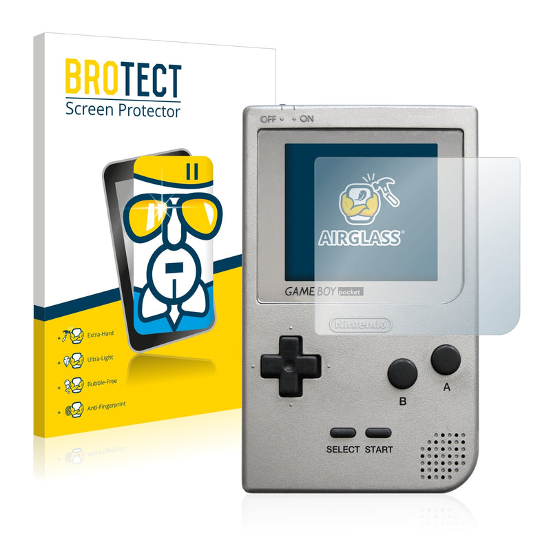 BROTECT AirGlass Glass Screen Protector for Nintendo Gameboy Pocket