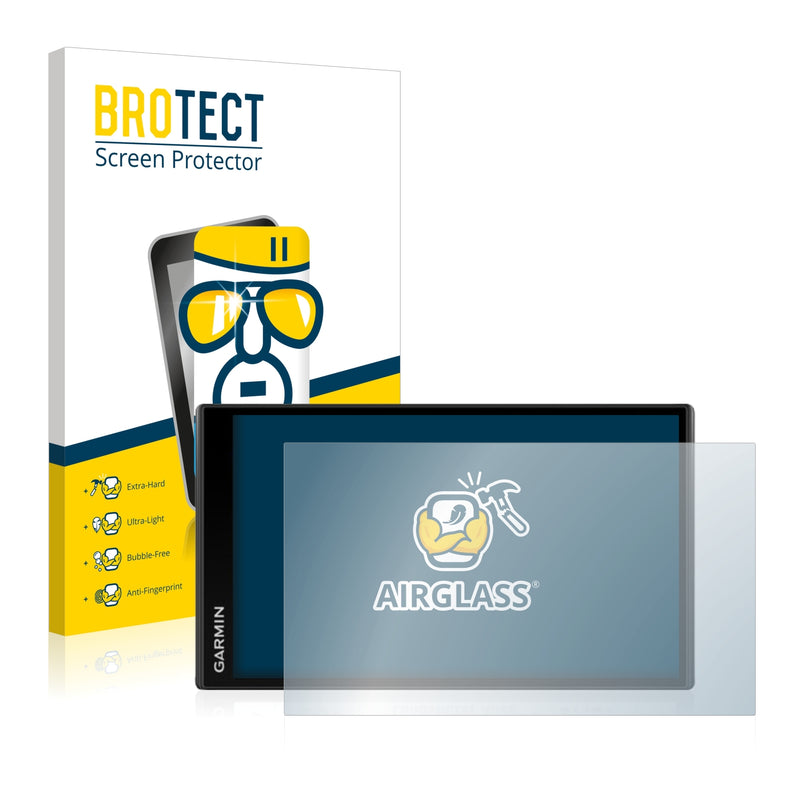 BROTECT AirGlass Glass Screen Protector for Garmin Camper 770 LMT-D