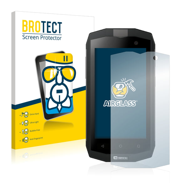 BROTECT AirGlass Glass Screen Protector for Crosscall Trekker M1 Core