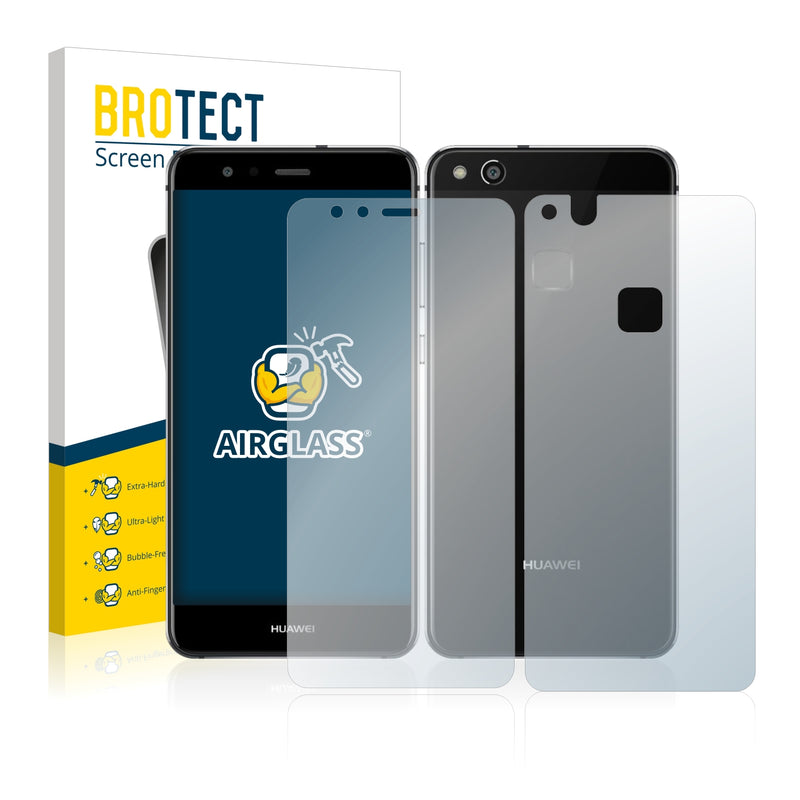 BROTECT AirGlass Glass Screen Protector for Huawei P10 Lite (Front + Back)