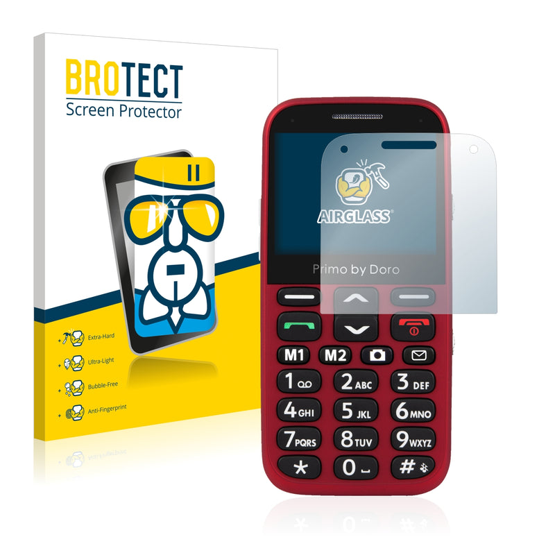 BROTECT AirGlass Glass Screen Protector for Doro Primo 366