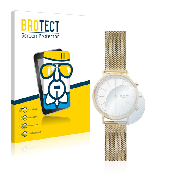 BROTECT AirGlass Glass Screen Protector for Skagen Hybrid Smartwatch Mini Hald (34 mm)