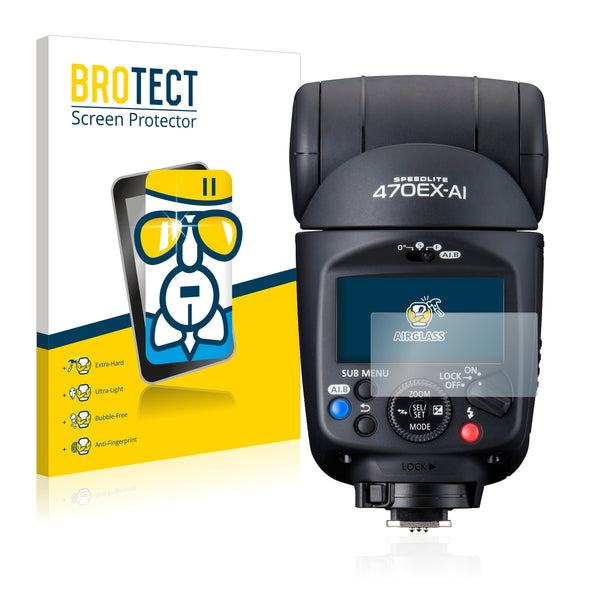 BROTECT AirGlass Glass Screen Protector for Canon Speedlite 470EX-AI