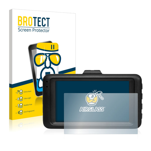 BROTECT AirGlass Glass Screen Protector for Medion E49018 Autokamera (MD 87935)