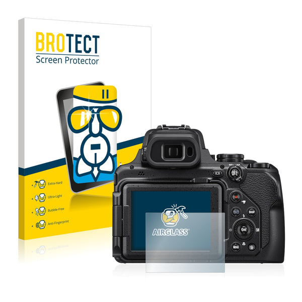 BROTECT AirGlass Glass Screen Protector for Nikon Coolpix P1000