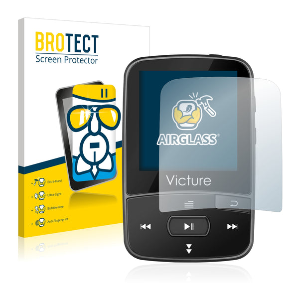 BROTECT AirGlass Glass Screen Protector for Victure MP3 Player M3