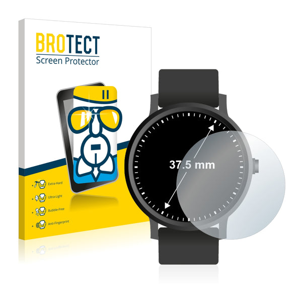 BROTECT AirGlass Glass Screen Protector for Watches (Circular, Diameter: 37.5 mm)