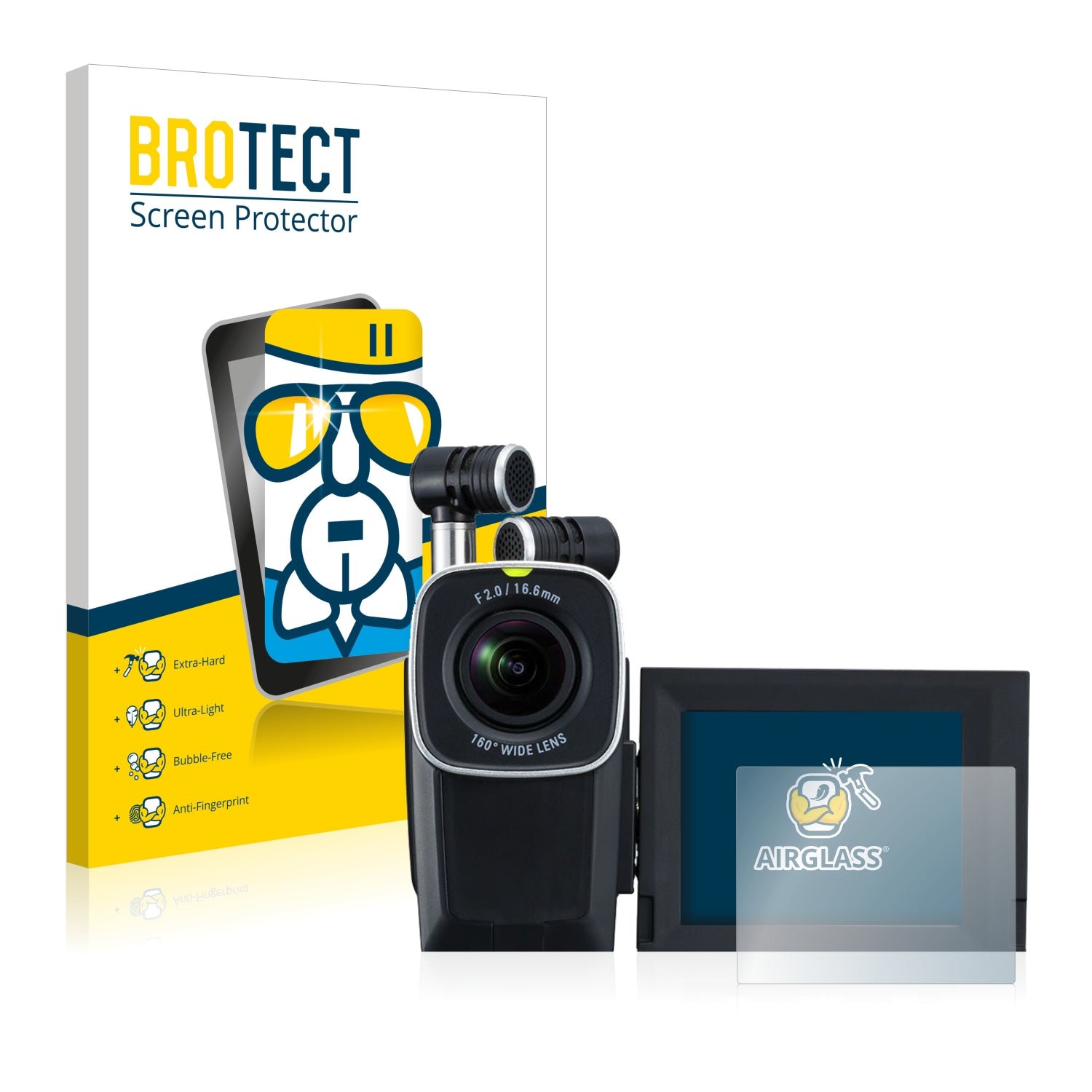 BROTECT Glas Screen Protector compatibel met Nikon Coolpix L830