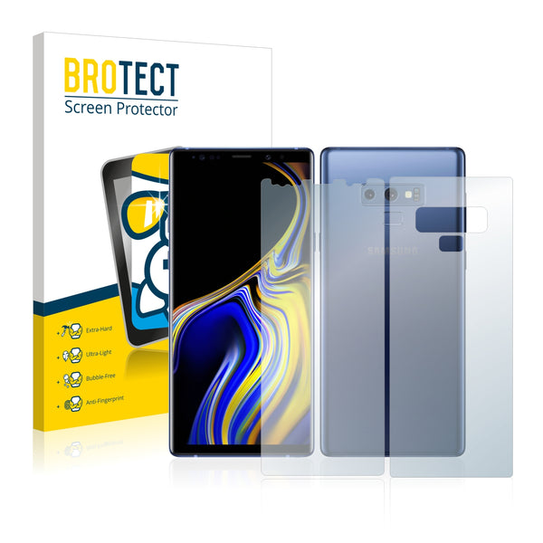 BROTECT AirGlass Glass Screen Protector for Samsung Galaxy Note 9 (Front + Back)
