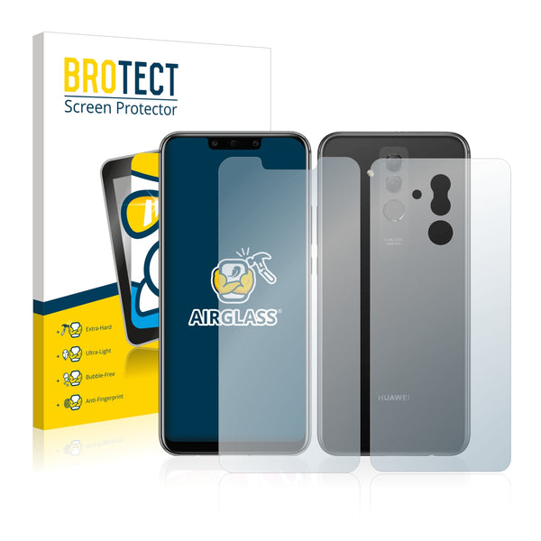 BROTECT AirGlass Glass Screen Protector for Huawei Mate 20 lite (Front + Back)