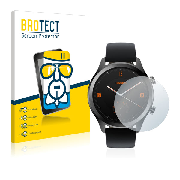 BROTECT AirGlass Glass Screen Protector for Mobvoi Ticwatch C2