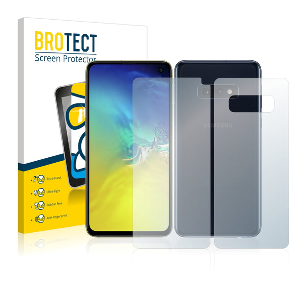 BROTECT AirGlass Glass Screen Protector for Samsung Galaxy S10e (Front + Back)