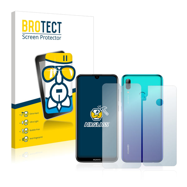 BROTECT AirGlass Glass Screen Protector for Huawei P smart 2019 (Front + Back)