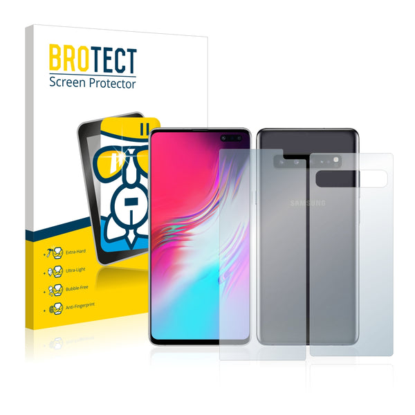 BROTECT AirGlass Glass Screen Protector for Samsung Galaxy S10 5G (Front + Back)