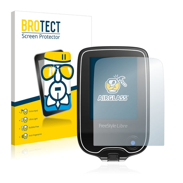 BROTECT AirGlass Glass Screen Protector for Freestyle Libre 2
