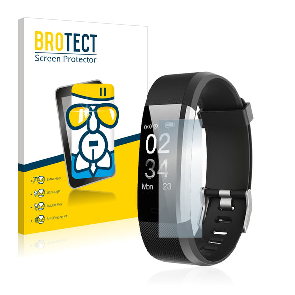 BROTECT AirGlass Glass Screen Protector for Chereeki Fitness Tracker ID115 Plus