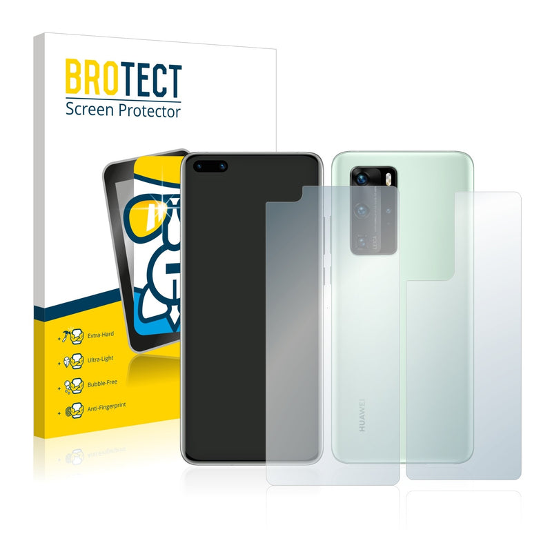 BROTECT AirGlass Glass Screen Protector for Huawei P40 (Front + Back)