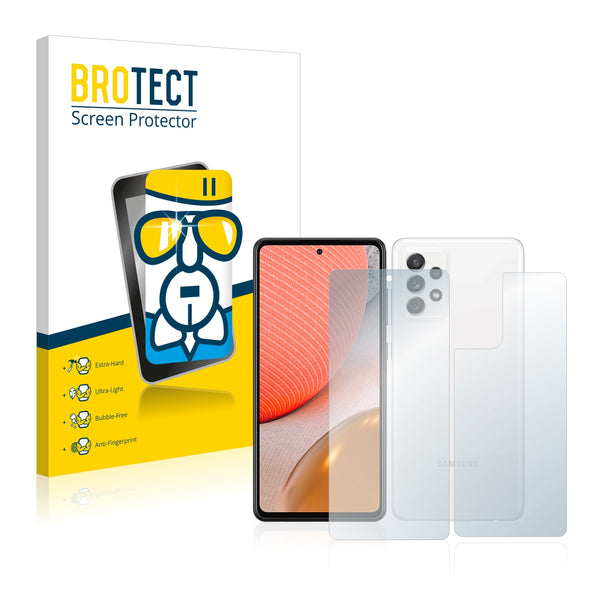 BROTECT AirGlass Glass Screen Protector for Samsung Galaxy A72 5G (Front + Back)